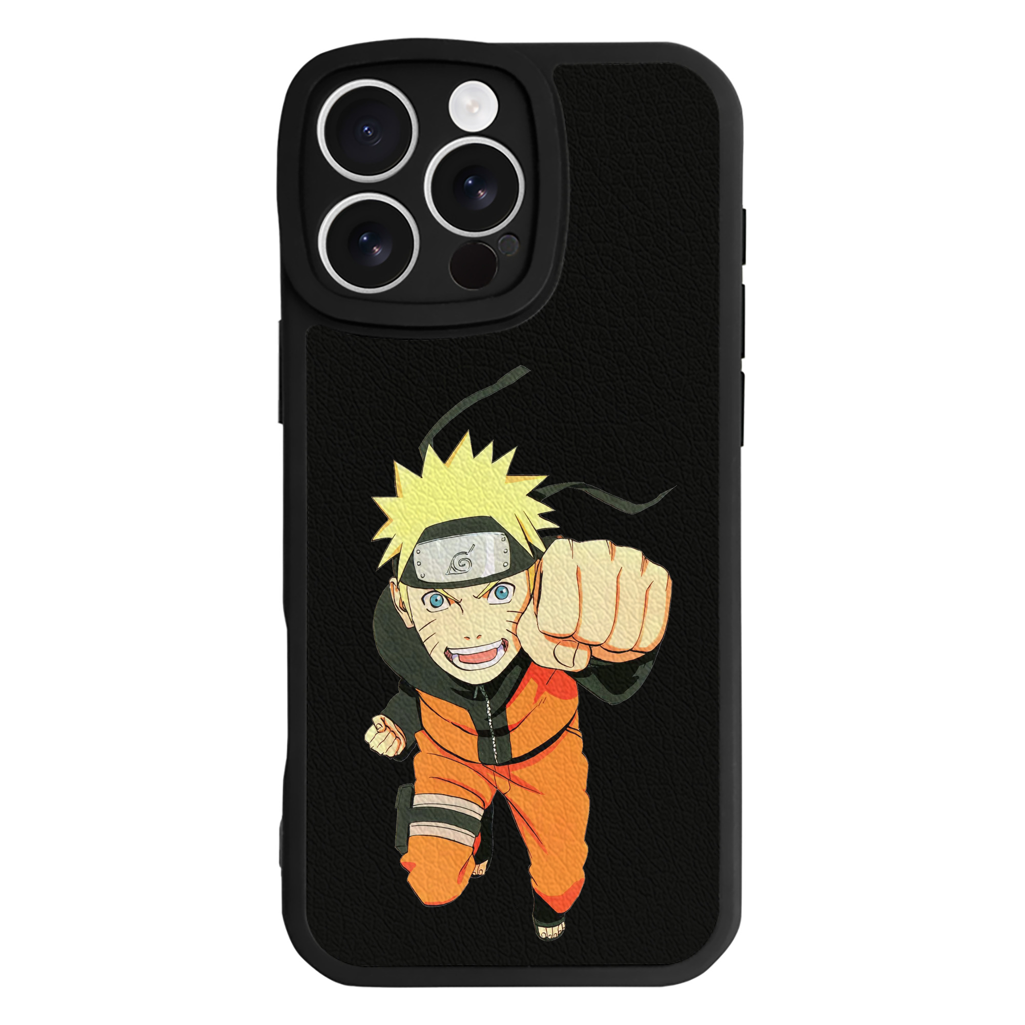（画像用） NARUTO -ナルト- うずまき ナルト Uzumaki Naruto 【iPhone 16シリーズ対応】シリコンスマホケース（レザー調） 材質：シリコン
